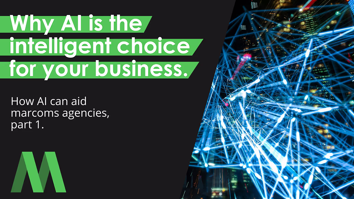 How AI can aid marcom agencies, part 1.